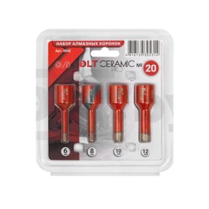 Набор алмазных коронок DLT Ceramic PRO №20, арт. 3842